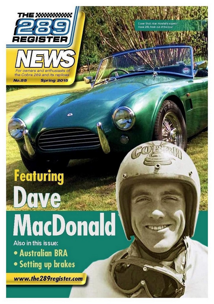 Dave MacDonald Magazine articles and coversovers